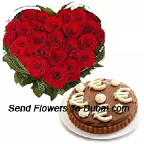 <b>Product Description</b><br><br>Heart Shaped Arrangement Of 40 Red Roses Along With A 1/2 Kg Mousse Cake<br><br><b>Delivery Information</b><br><br>* The design and packaging of the product can always vary and is subject to the availability of flowers and other products available at the time of delivery.<br><br>* The "Time selected is treated as a preference/request and is not a fixed time for delivery". We only guarantee delivery on a "Specified Date" and not within a specified "Time Frame".
