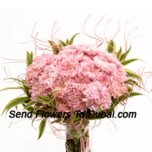 <b>Product Description</b><br><br>Bunch Of 24 Pink Carnations With Seasonal Fillers<br><br><b>Delivery Information</b><br><br>* The design and packaging of the product can always vary and is subject to the availability of flowers and other products available at the time of delivery.<br><br>* The "Time selected is treated as a preference/request and is not a fixed time for delivery". We only guarantee delivery on a "Specified Date" and not within a specified "Time Frame".