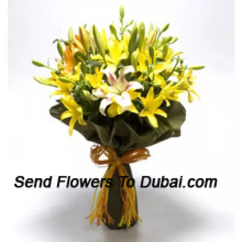 <b>Product Description</b><br><br>A Big Bunch Of Yellow And White Lilies With Seasonal Fillers<br><br><b>Delivery Information</b><br><br>* The design and packaging of the product can always vary and is subject to the availability of flowers and other products available at the time of delivery.<br><br>* The "Time selected is treated as a preference/request and is not a fixed time for delivery". We only guarantee delivery on a "Specified Date" and not within a specified "Time Frame".
