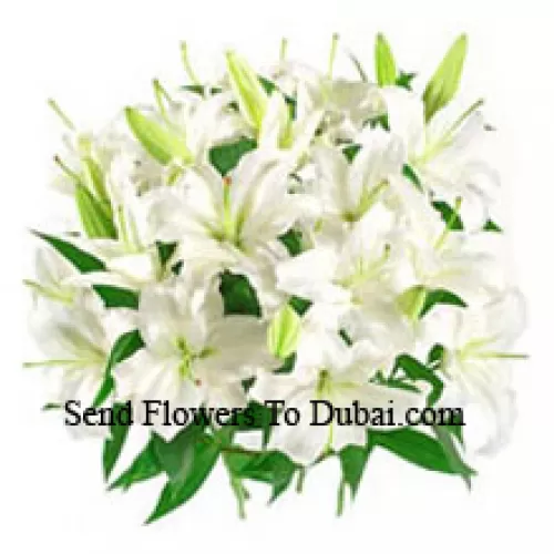 <b>Product Description</b><br><br>Bunch Of White Colored Lilies<br><br><b>Delivery Information</b><br><br>* The design and packaging of the product can always vary and is subject to the availability of flowers and other products available at the time of delivery.<br><br>* The "Time selected is treated as a preference/request and is not a fixed time for delivery". We only guarantee delivery on a "Specified Date" and not within a specified "Time Frame".