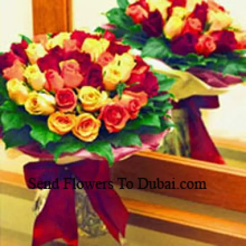 <b>Product Description</b><br><br>Bunch Of 24 Mixed Colored Roses<br><br><b>Delivery Information</b><br><br>* The design and packaging of the product can always vary and is subject to the availability of flowers and other products available at the time of delivery.<br><br>* The "Time selected is treated as a preference/request and is not a fixed time for delivery". We only guarantee delivery on a "Specified Date" and not within a specified "Time Frame".