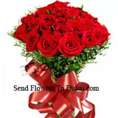 <b>Product Description</b><br><br>Bunch Of 24 Red Roses With Seasonal Fillers<br><br><b>Delivery Information</b><br><br>* The design and packaging of the product can always vary and is subject to the availability of flowers and other products available at the time of delivery.<br><br>* The "Time selected is treated as a preference/request and is not a fixed time for delivery". We only guarantee delivery on a "Specified Date" and not within a specified "Time Frame".