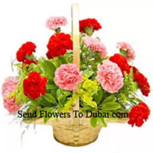 <b>Product Description</b><br><br>Basket Of 6 Pink And 6 Red Carnations<br><br><b>Delivery Information</b><br><br>* The design and packaging of the product can always vary and is subject to the availability of flowers and other products available at the time of delivery.<br><br>* The "Time selected is treated as a preference/request and is not a fixed time for delivery". We only guarantee delivery on a "Specified Date" and not within a specified "Time Frame".