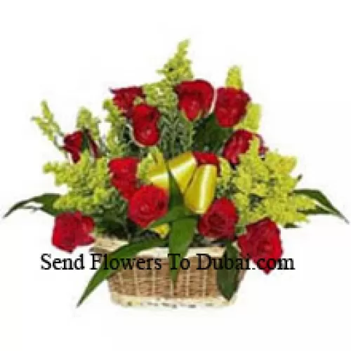<b>Product Description</b><br><br>Basket Of 18 Red Roses With Seasonal Fillers<br><br><b>Delivery Information</b><br><br>* The design and packaging of the product can always vary and is subject to the availability of flowers and other products available at the time of delivery.<br><br>* The "Time selected is treated as a preference/request and is not a fixed time for delivery". We only guarantee delivery on a "Specified Date" and not within a specified "Time Frame".
