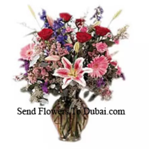<b>Product Description</b><br><br>Assorted Flowers In A Vase<br><br><b>Delivery Information</b><br><br>* The design and packaging of the product can always vary and is subject to the availability of flowers and other products available at the time of delivery.<br><br>* The "Time selected is treated as a preference/request and is not a fixed time for delivery". We only guarantee delivery on a "Specified Date" and not within a specified "Time Frame".