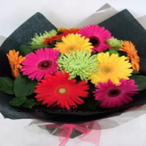 <b>Product Description</b><br><br>Bunch Of Mixed Colored Daisies<br><br><b>Delivery Information</b><br><br>* The design and packaging of the product can always vary and is subject to the availability of flowers and other products available at the time of delivery.<br><br>* The "Time selected is treated as a preference/request and is not a fixed time for delivery". We only guarantee delivery on a "Specified Date" and not within a specified "Time Frame".