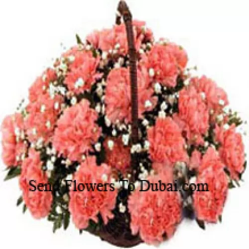 <b>Product Description</b><br><br>Basket Of 24 Pink Carnations<br><br><b>Delivery Information</b><br><br>* The design and packaging of the product can always vary and is subject to the availability of flowers and other products available at the time of delivery.<br><br>* The "Time selected is treated as a preference/request and is not a fixed time for delivery". We only guarantee delivery on a "Specified Date" and not within a specified "Time Frame".