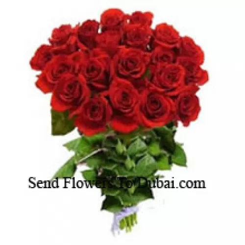 Bouquet de 24 roses rouges