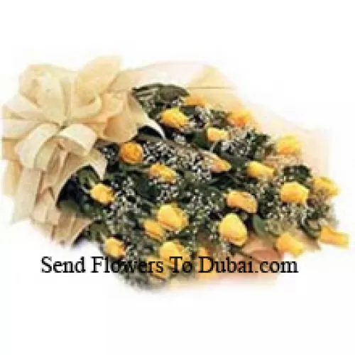 <b>Product Description</b><br><br>Bunch Of 24 Yellow Roses<br><br><b>Delivery Information</b><br><br>* The design and packaging of the product can always vary and is subject to the availability of flowers and other products available at the time of delivery.<br><br>* The "Time selected is treated as a preference/request and is not a fixed time for delivery". We only guarantee delivery on a "Specified Date" and not within a specified "Time Frame".