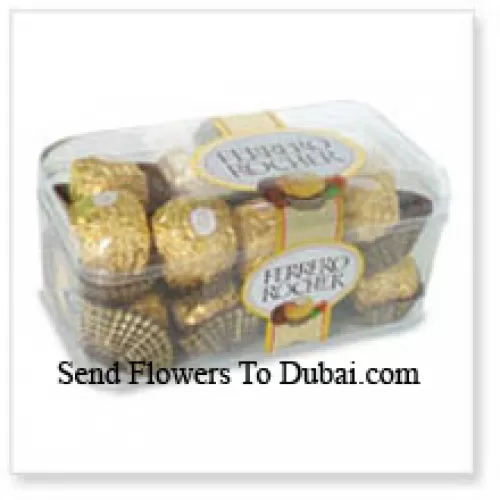 <b>Product Description</b><br><br>16 Pieces Ferrero Rocher (This Product Needs To Be Accompanied With The Flowers)<br><br><b>Delivery Information</b><br><br>* The design and packaging of the product can always vary and is subject to the availability of flowers and other products available at the time of delivery.<br><br>* The "Time selected is treated as a preference/request and is not a fixed time for delivery". We only guarantee delivery on a "Specified Date" and not within a specified "Time Frame".