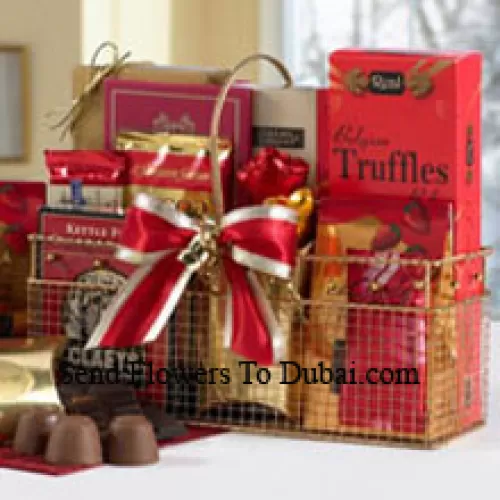 <b>Product Description</b><br><br>Small Basket Of Assorted Chocolates<br><br><b>Delivery Information</b><br><br>* The design and packaging of the product can always vary and is subject to the availability of flowers and other products available at the time of delivery.<br><br>* The "Time selected is treated as a preference/request and is not a fixed time for delivery". We only guarantee delivery on a "Specified Date" and not within a specified "Time Frame".