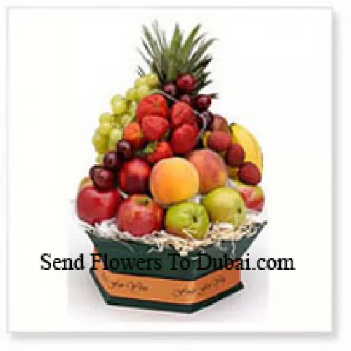 <b>Product Description</b><br><br>5 Kg (11 Lbs) Assorted Fresh Fruit Basket<br><br><b>Delivery Information</b><br><br>* The design and packaging of the product can always vary and is subject to the availability of flowers and other products available at the time of delivery.<br><br>* The "Time selected is treated as a preference/request and is not a fixed time for delivery". We only guarantee delivery on a "Specified Date" and not within a specified "Time Frame".
