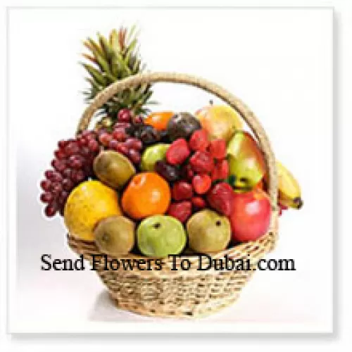 <b>Product Description</b><br><br>4 Kg (8.8 Lbs) Assorted Fresh Fruit Basket<br><br><b>Delivery Information</b><br><br>* The design and packaging of the product can always vary and is subject to the availability of flowers and other products available at the time of delivery.<br><br>* The "Time selected is treated as a preference/request and is not a fixed time for delivery". We only guarantee delivery on a "Specified Date" and not within a specified "Time Frame".